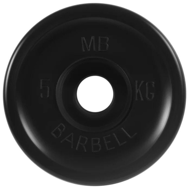 Диск MB Barbell Евро-Классик MB-PltBE 5 кг черный