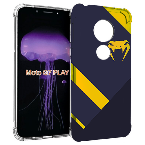Чехол MyPads venum мужской для Motorola Moto G7 Play задняя-панель-накладка-бампер