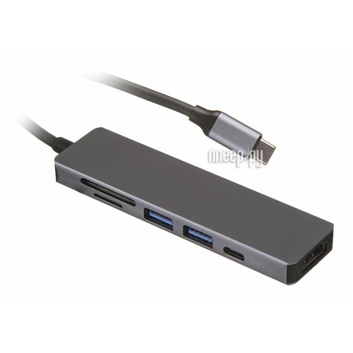 Хаб USB Palmexx 6в1 USB-C - HDMI+2xUSB 3.0+USB-C+CR PX/HUB-004