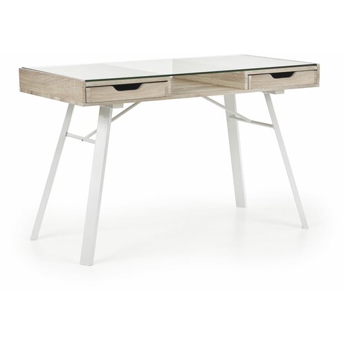 Стол письменный HALMAR B33, дуб сонома / белый