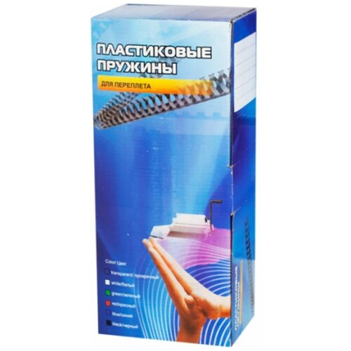 Пружина пластиковая Office Kit Office Kit BP2081, 25мм, 191 - 220 листов, A4, 50, белый