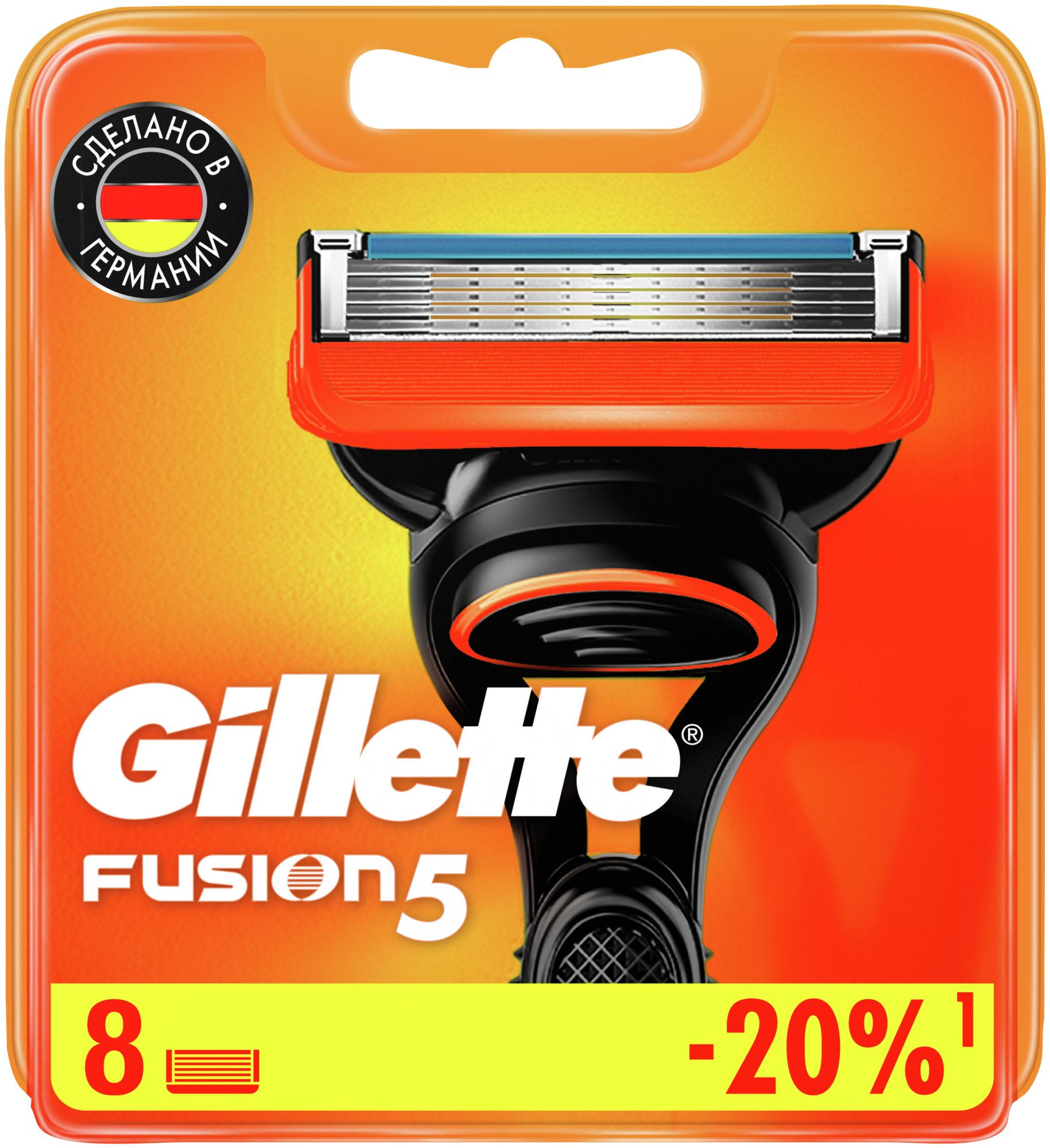 Сменные кассеты Gillette Fusion5, 8 шт