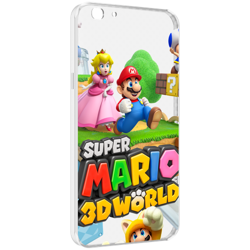 Чехол MyPads Super Mario 3D World для Oppo A77 / F3 (2017 год) задняя-панель-накладка-бампер