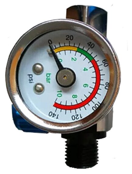 Регулятор давления NWS-1 на краскопульт с манометром соединение 1/4