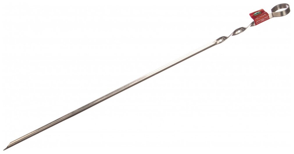 Пикничок Шампур настоящий, нержавеющая сталь 1,5 мм, профиль, длина 57 см, ширина 1см 401-837 - фотография № 2