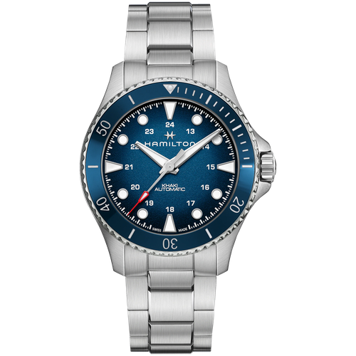 Наручные часы Hamilton Khaki Navy H82505140, синий наручные часы hamilton khaki navy часы hamilton khaki navy scuba automatic h82515130 черный