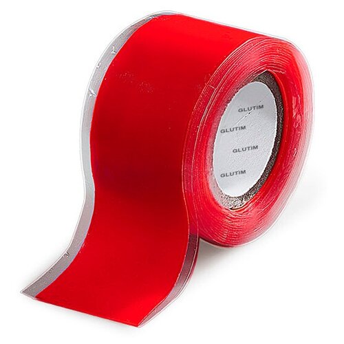 Самосклеивающаяся силиконовая лента GLUTIM, красная арт. MB06-2505R