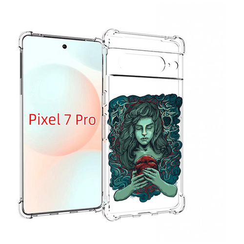 Чехол MyPads спящая девушка для Google Pixel 7 Pro задняя-панель-накладка-бампер