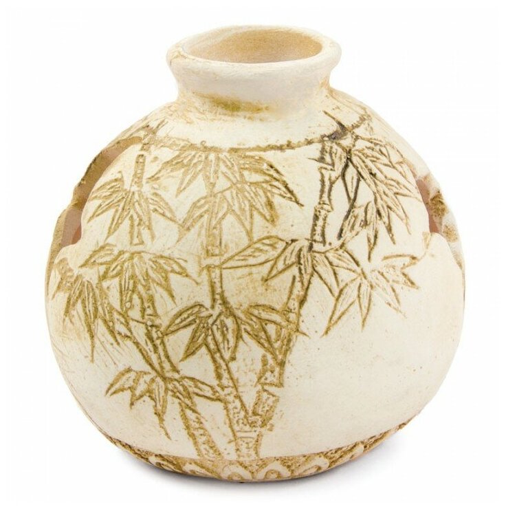 Грот Ваза Бамбук песочная 90*90*98мм Laguna (1 шт)