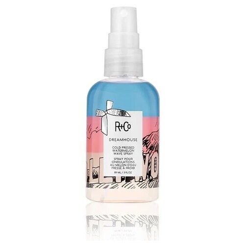 R+Co DREAMHOUSE Cold Pressed Watermelon Wave Spray В стране чудес спрей для создания волнистой текстуры с маслом семян арбуза, 89 мл