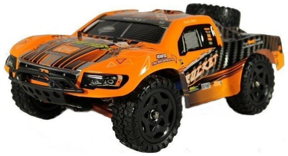 Радиоуправляемый шорт-корс Remo Hobby Rocket V2.0 (оранжевый) 4WD 2.4G 1/16 RTR RH1621V2-ORAN