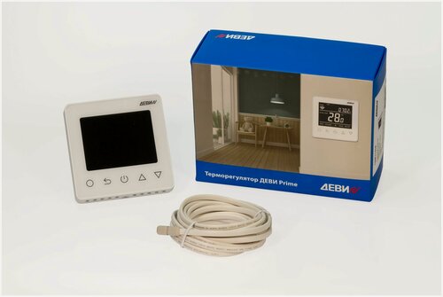Изображение товара Терморегулятор деви Prime c Wi-Fi, с комбинацией датчиков, белый, 16А