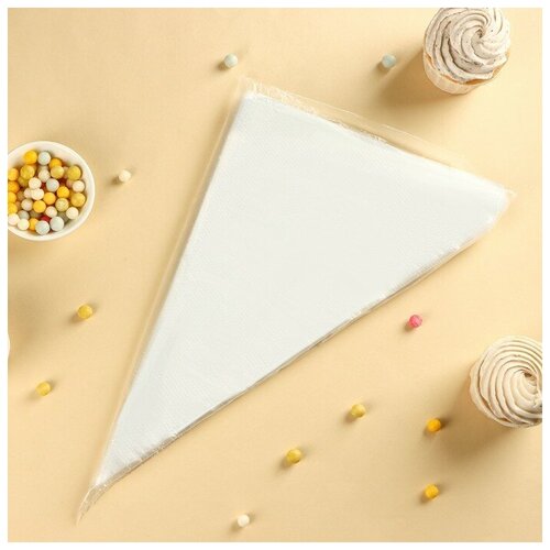 Набор кондитерских мешков одноразовых, 32,5×22,5 см, размер М, 100 шт
