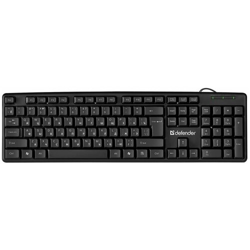 Defender Element HB-520 Keyboard, USB, черная, проводная клавиатура проводная defender element hb 520 usb черный