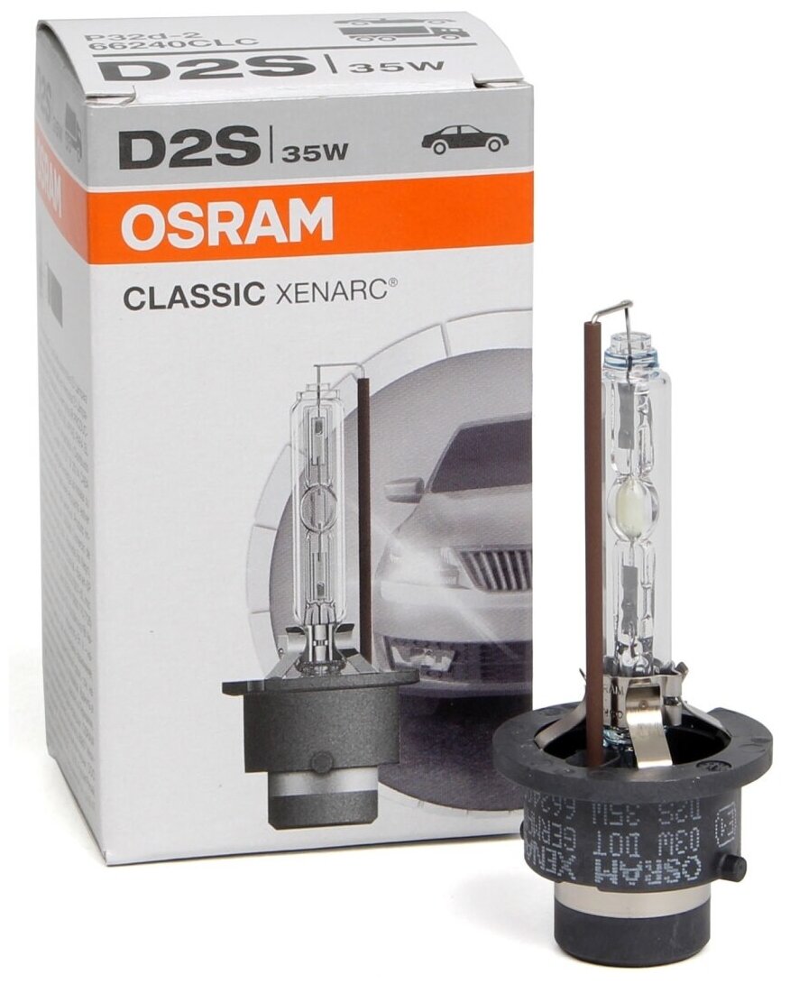 Лампа автомобильная ксеноновая D2S Osram серия CLASSIC XENARC 35W 66240CLC PK32d-2