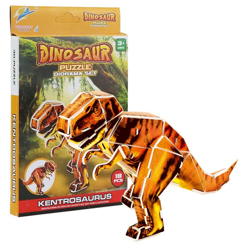 3D пазл динозавр