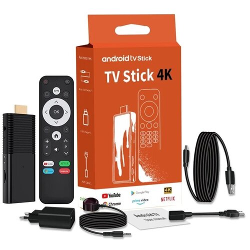 ТВ-адаптер Smart TV Stick 4K Android 10 TV 2/16 WiFi HDR