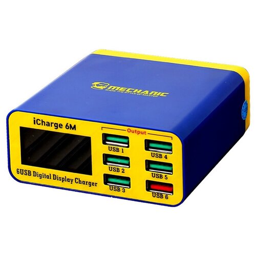 Интеллектуальная 6-ти портовая зарядная станция iCharge 6M