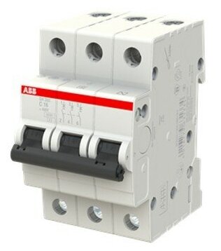 Автоматический выключатель ABB SH203 3P, 16А, C, 6кА