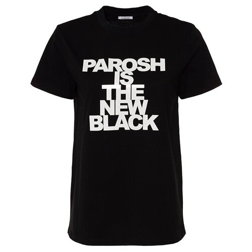 футболка P.A.R.O.S.H. COBLACK110038 l черный+белый