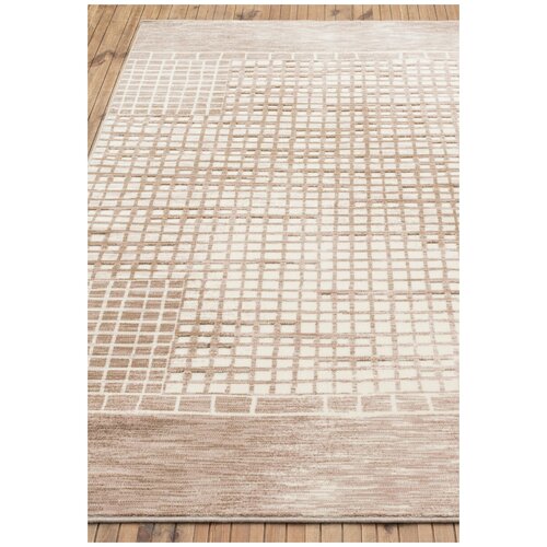 Ковер на пол 1,6 на 2,3 м в спальню, гостиную, бежевый Attila 8A2041-130