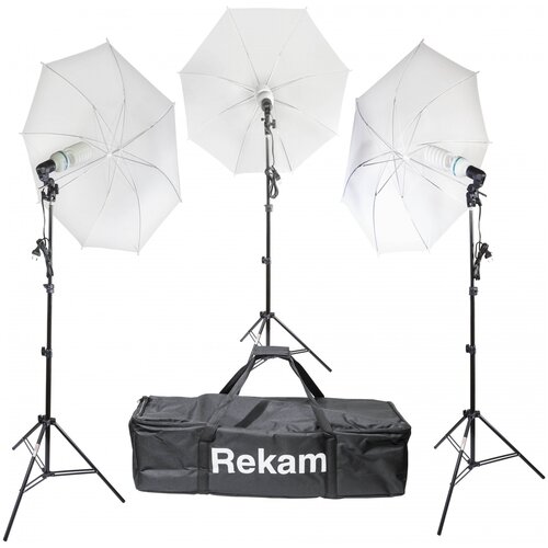 комплект освещения rekam hl 1600w kit постоянный Rekam CL-465-FL3-UM Kit Комплект флуоресцентных осветителей