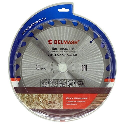 Диск пильный BELMASH 280x3,2/2,2x32/30; 24T, RD126A