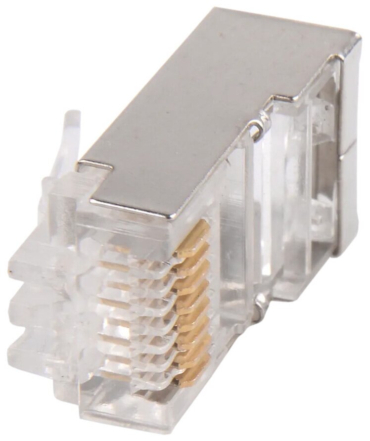 фото Коннектор ITK Generica (CS3-1C5EF-G) FTP кат.5e RJ45 прозрачный (упак:1шт)