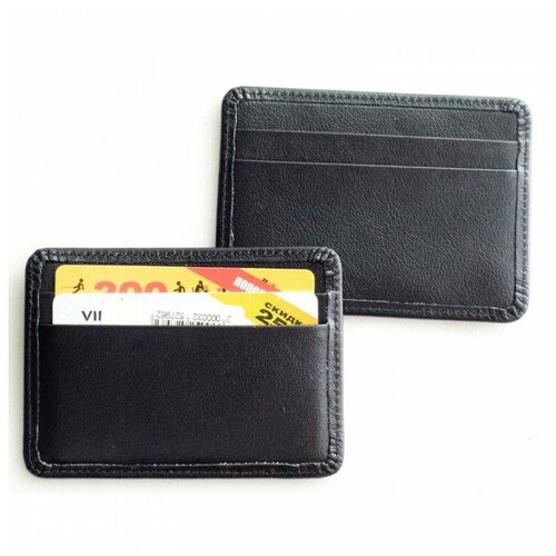 фото Обложка для документов чехол для карты (нат. кожа 95х75 02-106-0713 черный) grand