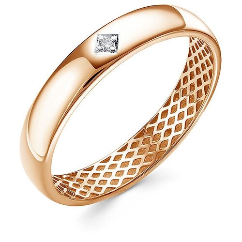 Обручальное кольцо из золота с бриллиантом яхонт Ювелирный Арт. 2702990