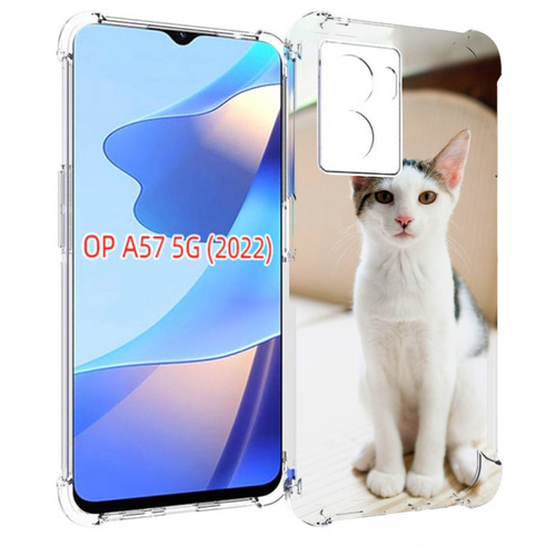 Чехол MyPads порода кошка эгейская для OPPO A57 5G(2022) задняя-панель-накладка-бампер чехол mypads порода кошка эгейская для moto g 5g 2023 задняя панель накладка бампер