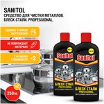 Sanitol Средство для чистки металла 2 шт. х 250 мл. - изображение