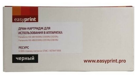 Easyprint Расходные материалы KX-FAD412 Фотобарабан DP-412 для Panasonic KX-MB1900RU 2000RU 2020Ru 2030RU 2051RU 2061RU 6000стр.