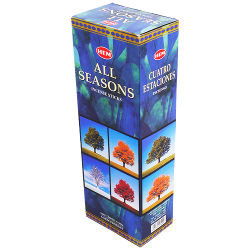 Благовоние HEM Все сезоны All Seasons блок 6 упаковок Перо Павлина блок 6 шт благовоние hem хорошее здоровья good health перо павлина