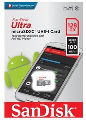 Карта памяти Sandisk micro SDXC 128Gb Ultra Class 10 UHS-I (100/10 MB/s)