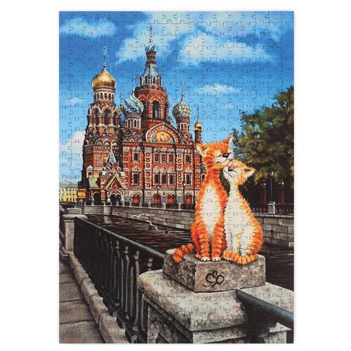 фото Пазлы деревянные "воскресное утро" , 504 детали, размер 30*42 см collaba puzzle