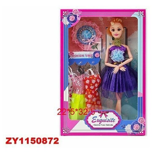 Кукла 602-5 с платьями в коробке