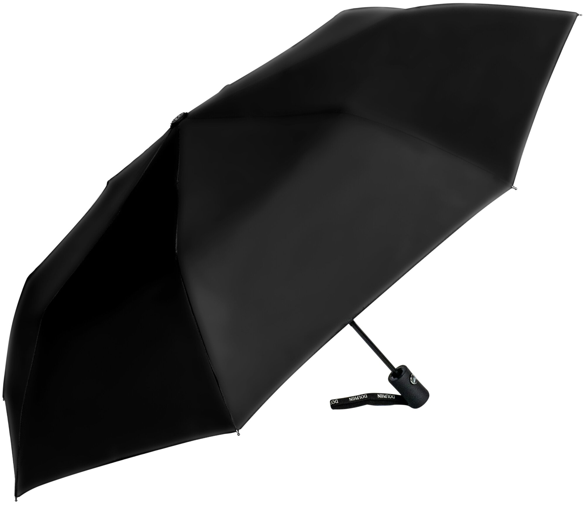 Мужской зонт 3 сложения, полуавтомат, 144P-9 черный