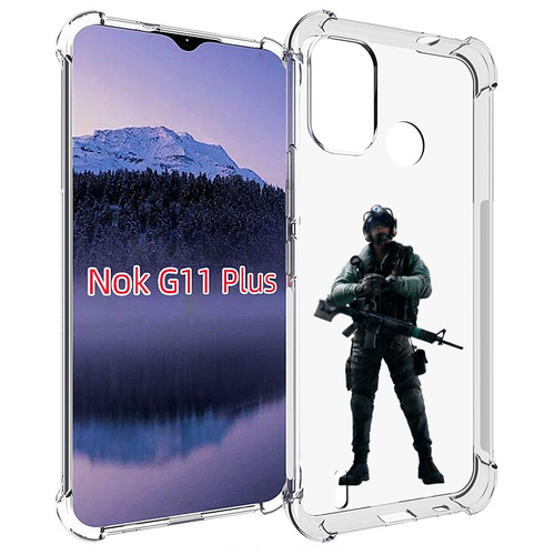 Чехол MyPads Tom-Clancy's-Rainbow-Six-2 для Nokia G11 Plus задняя-панель-накладка-бампер чехол задняя панель накладка бампер mypads tom clancy s rainbow six 1 для nokia 7 2 nokia 6 2 противоударный