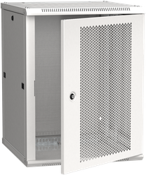 Шкаф коммутационный ITK Linea W (LWR3-15U66-PF) настенный 15U 600x600мм пер.дв.перфор. 90кг серый 50