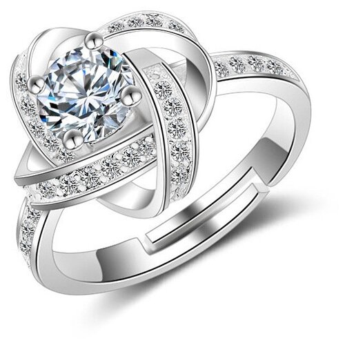 Кольцо KULON, цвет серебристый, безразмерное