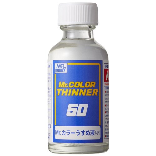 Gunze Sangyo Mr. Hobby Разбавитель Mr. Color THINNER 50 мл gunze sangyo mr hobby разбавитель replenishing agent 250 мл для восстановления свойств краски