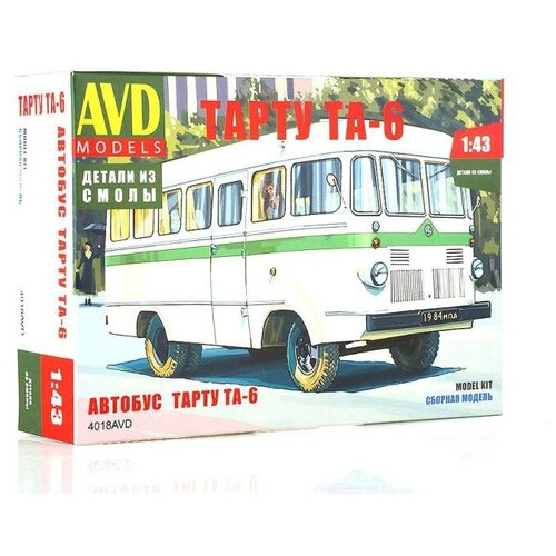 Сборная модель AVD Автобус Тарту ТА-6, 1/43 AVD Models 4018AVD сборная модель avd автобус курганский завод 3275 1 43 avd models 4061avd