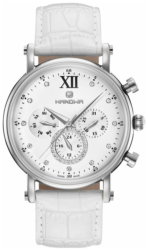 Наручные часы HANOWA Tabea, белый, серебряный