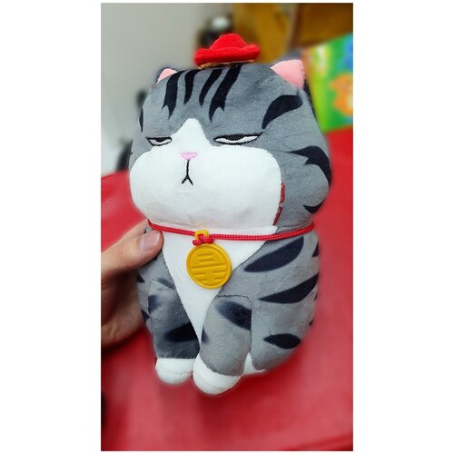 Мягкая игрушка Кот Император, 22 см, Сердитый/Ленивый/Сидячий