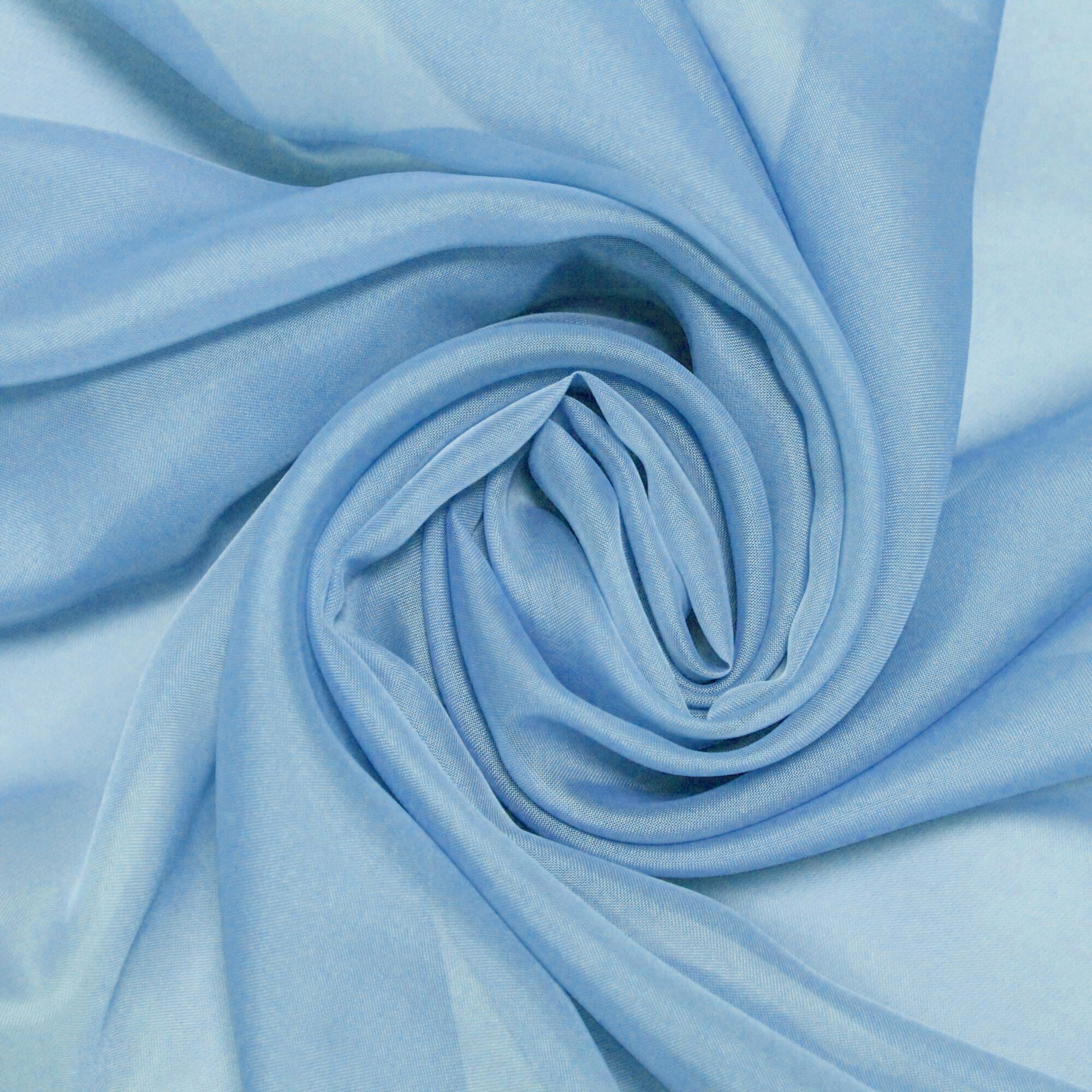 ВсеТканиТут Тюль"Вуаль дуэт" 200x270 голубой 2шт — фото 1