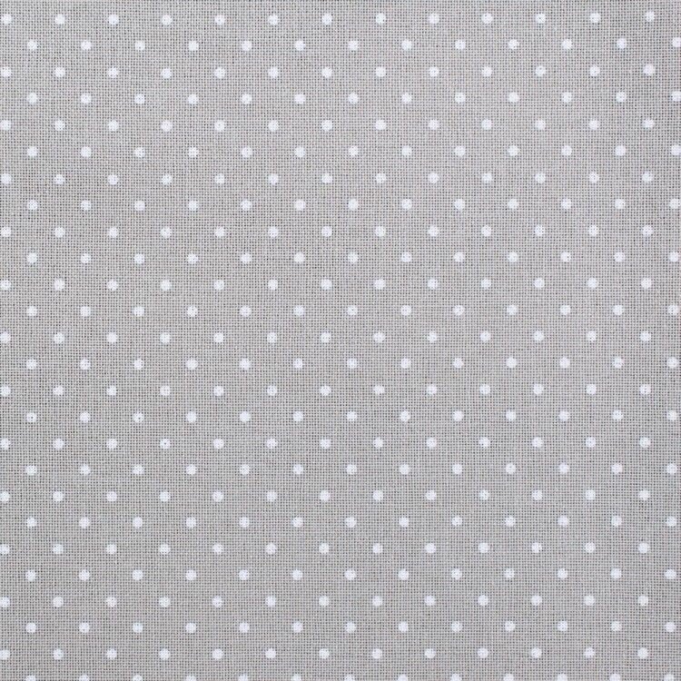 Канва для вышивания Zweigart 3984/7349 Murano 32 (35х46см) серый в белый горошек