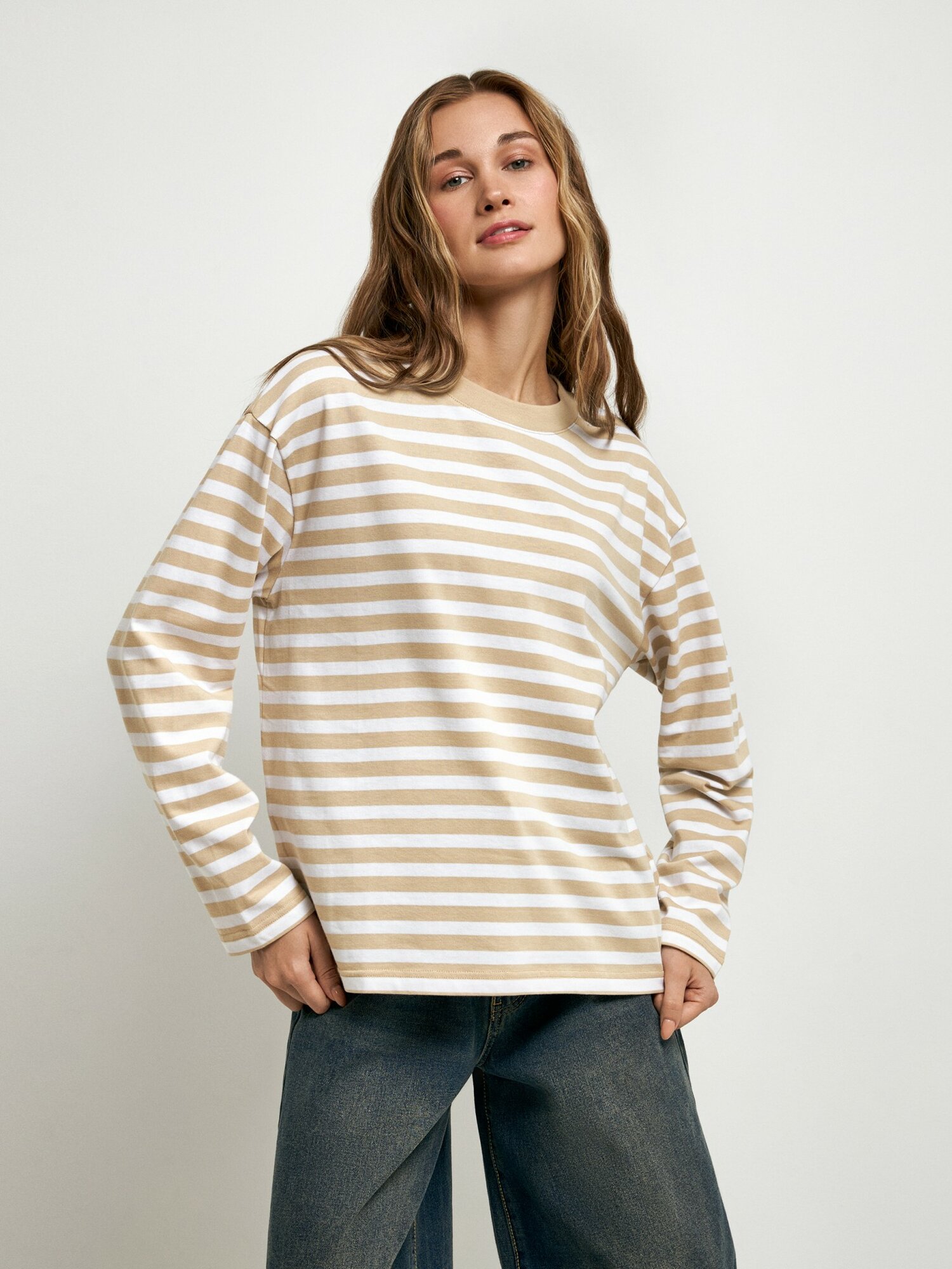 фото Лонгслив CONCEPT CLUB Tropea молочный Женский XL размер