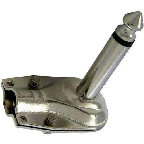 SZC-0048 / 6.3 mm mono, Разъём аудио -0048/6.3 мм mono, металлический угловой