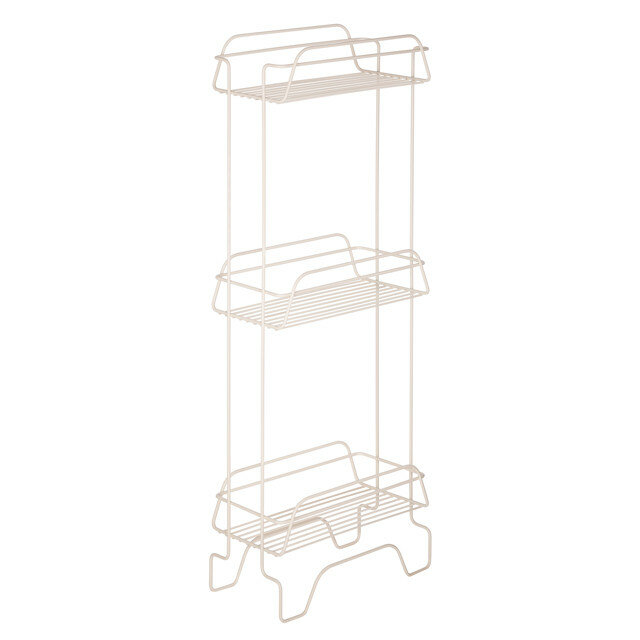 Этажерка напольная Модулус 3 яруса 30х15х79см бежевая